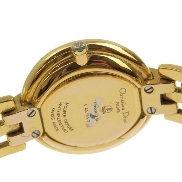 Dior Bagira Watches Plated Gold Quartz Analog display Women blackDial main image 6